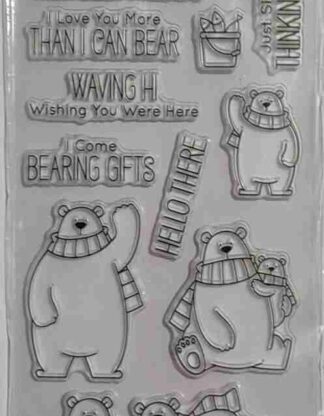 Set of 13 Beary Friends Stamps
