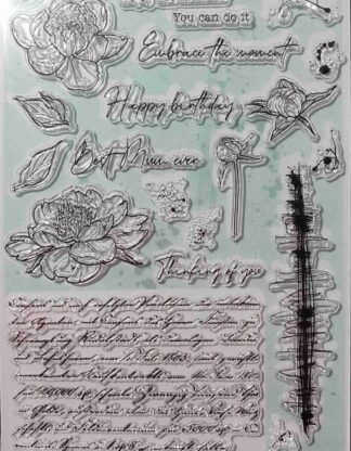 Set of 21 Flowers & Sentiments