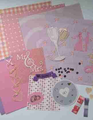 Pink and Lilac Wedding Page Kit