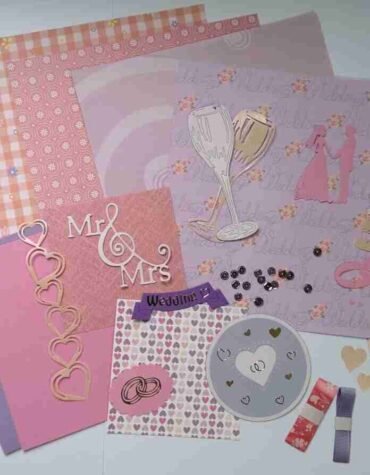 Pink and Lilac Wedding Page Kit