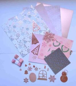 15. Rose Gold Christmas Rose Gold Christmas Page Kit