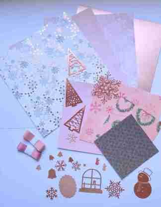 Rose Gold Christmas Page Kit