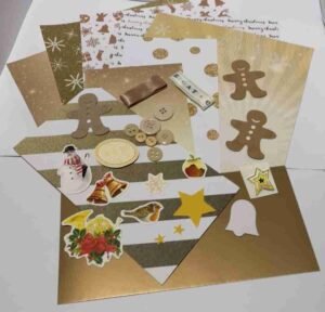 7. Gold Christmas Gold Christmas Page Kit