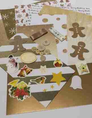 Gold Christmas Page Kit