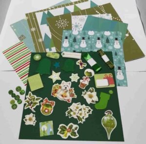 8. Green Christmas Green Christmas Page Kit