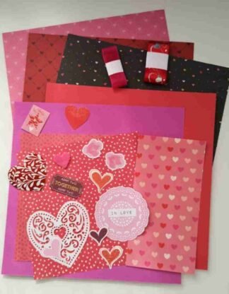 Red Valentine's Page Kit