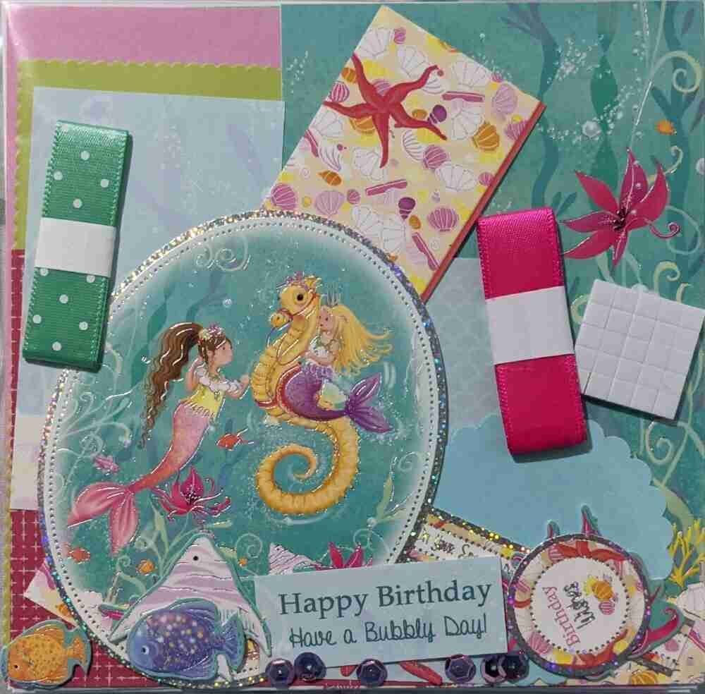 6X6BDY0303BirthdayGreenPink The Craft Box 6X6BDY 0303 Birthday Green Pink