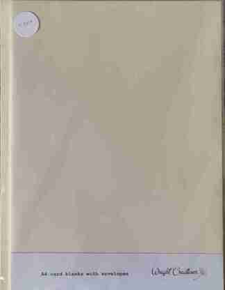 Cream A4 card blanks with envelopes
