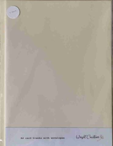 Cream A4 card blanks with envelopes