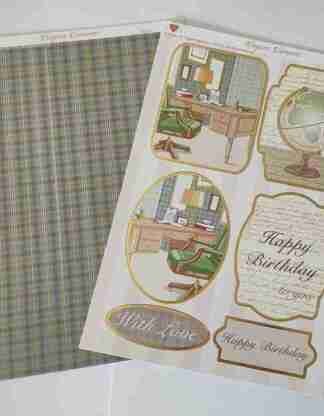 Green Study Birthday A4 Topper Set