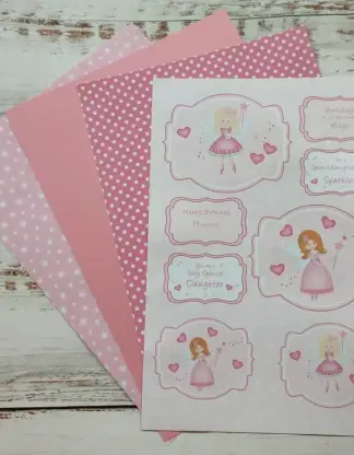 Pink Fairy Birthday Toppers