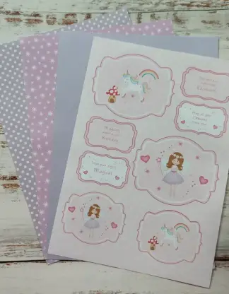 Lilac Fairy Birthday Toppers