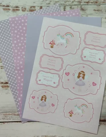 Lilac Fairy Birthday Toppers
