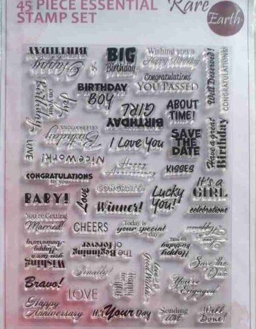 Set of 45 Rare Earth Sentiments Stamps