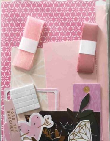 A6 Pink Wedding Card Making Kit