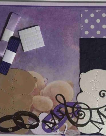 6X5 Purple Wedding Forever Friends Card Making Kit