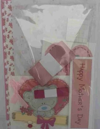 A6 Pink Tatty Teddy Mother's Day Card Making Kit