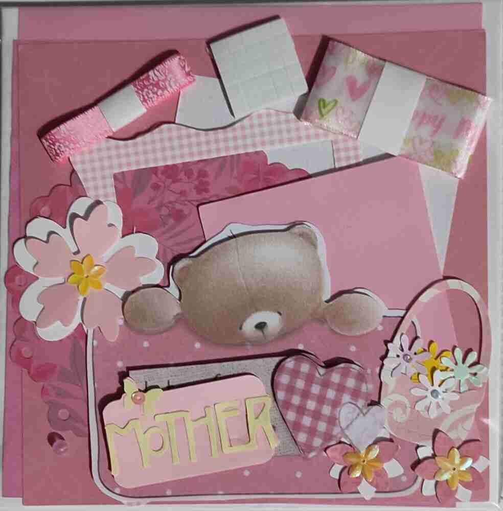 The Craft Box 6 x 6 Forever Friends Lilac Mothers Day Card Making Kit