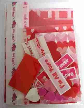 A6 Red and Pink Valentine's Card Making Kit
