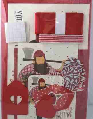 A6 Red Valentine Card Making Kit