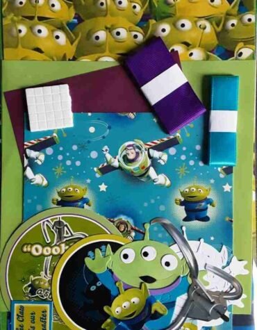 Little Green Men (Purple and Blue)