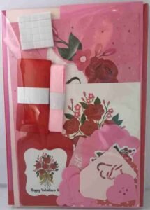 A6 Pink and Red Valentine Occasion Card Making Kit