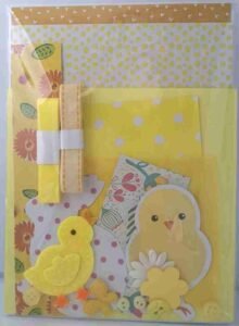 A6 Yellow Easter Card Making Kit A6 Yellow Easter Card Making Kit