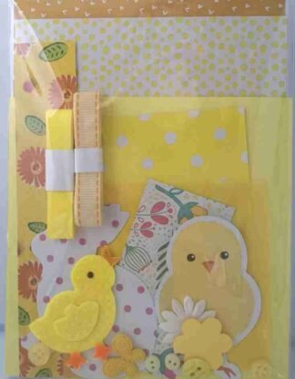 A6 Yellow Easter Card Making Kit