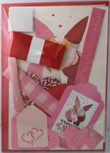 A6 Pink and Red Valentine Card Making Kit