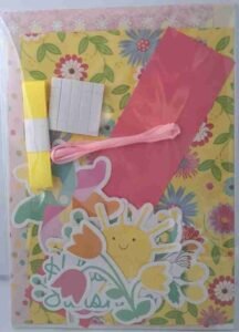 A6 Pink and Yellow Easter Card Making Kit A6 Pink and Yellow Easter Card Making Kit