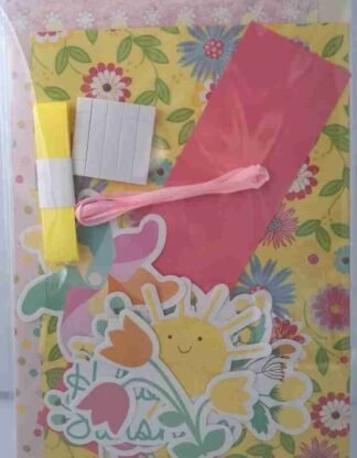 A6 Pink and Yellow Easter Card Making Kit