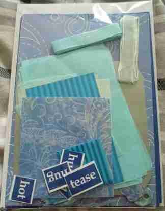 A6 Blue Valentine's Card Making Kit