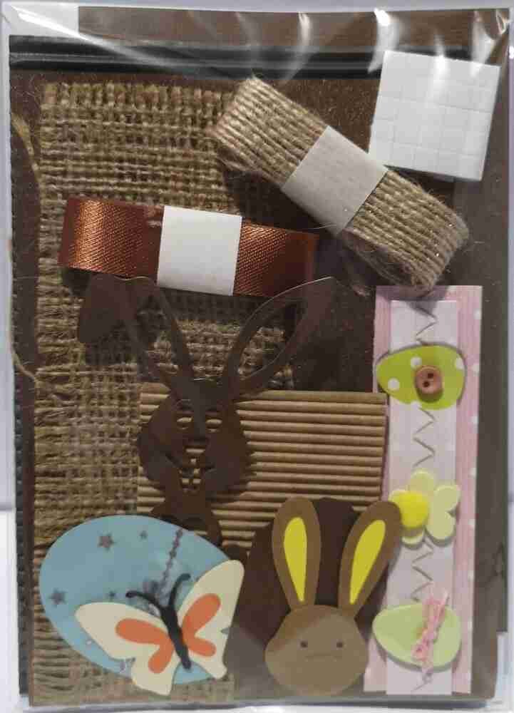 A6 Brown Easter Card Making Kit Brown