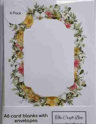 Ornate rectangle aperture card blanks with envelopes