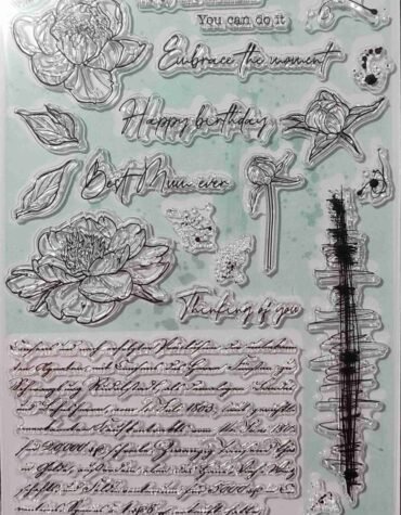 Set of 21 Flowers & Sentiments