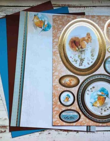 Squirrel and Kingfisher Topper Set
