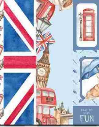London Themed A4 Topper Set   Digital Product