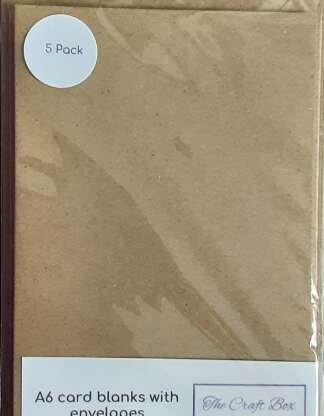 A6 Kraft Brown Card Blanks with Envelopes
