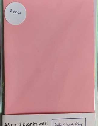 Pastel Coloured Cards with Envelopes