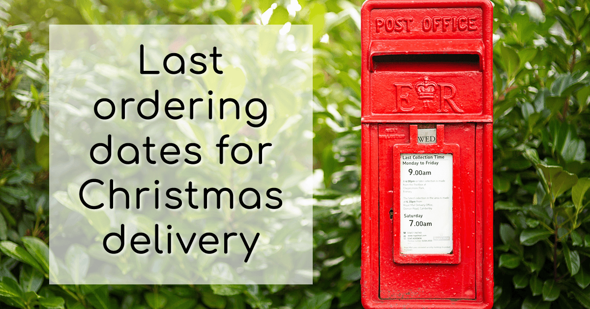 Last posting dates before Christmas