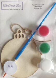 Kids Round Christmas Bauble Painting Kit
