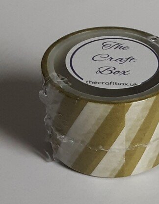 White and gold diagonal stripes