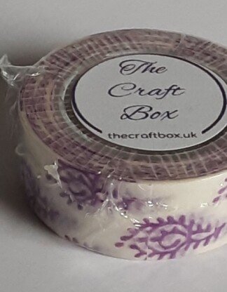 White with purple swirls