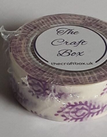 White with purple swirls