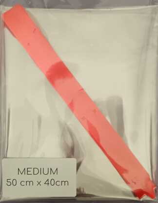 Medium Clear Red Hamper Wrapping Kit