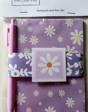 A6 Summer Notepad and Pen Set Lilac