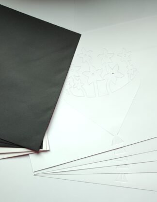 Bouquet pop up A5 card blanks and envelopes