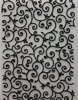 A6 Curly Embossing Folder