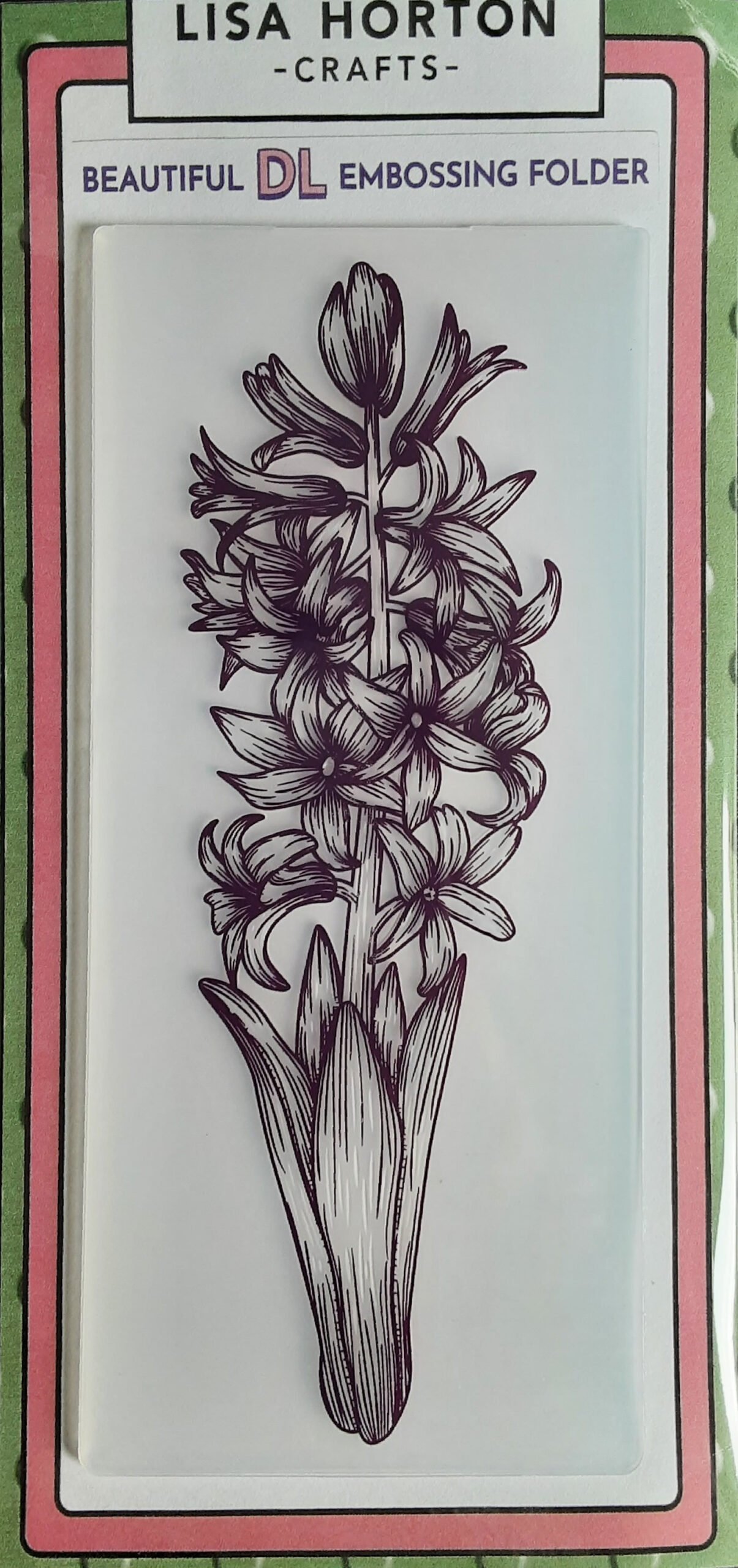 DLLilliesEmbossingFolder1 The Craft Box DL Lilies Embossing Folder