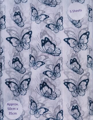Blue Butterflies Tissue Paper